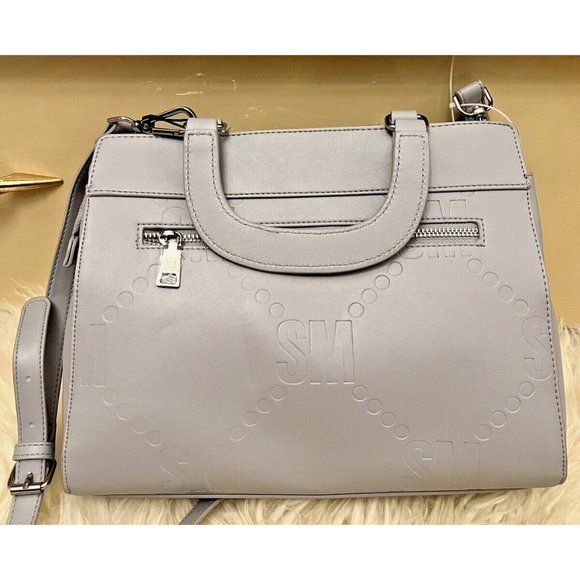 NWT STEVE MADDEN BLISHA SATCHEL CROSSBODY HAND BAG FOG TIK TOK VIRAL TRENDY - Picture 4 of 7